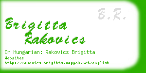 brigitta rakovics business card